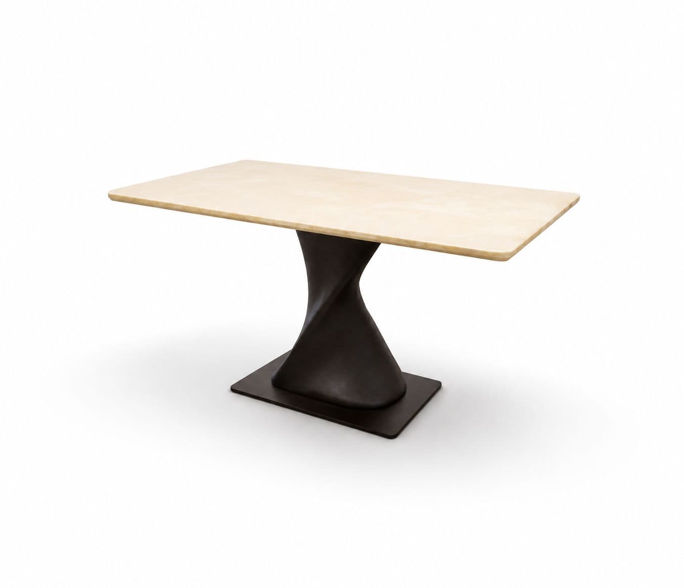 Image 17 for DT 624 TOP/624 BASE/ DC 2523 Onyex Marble Top With Ash Wood Base And Metal Support