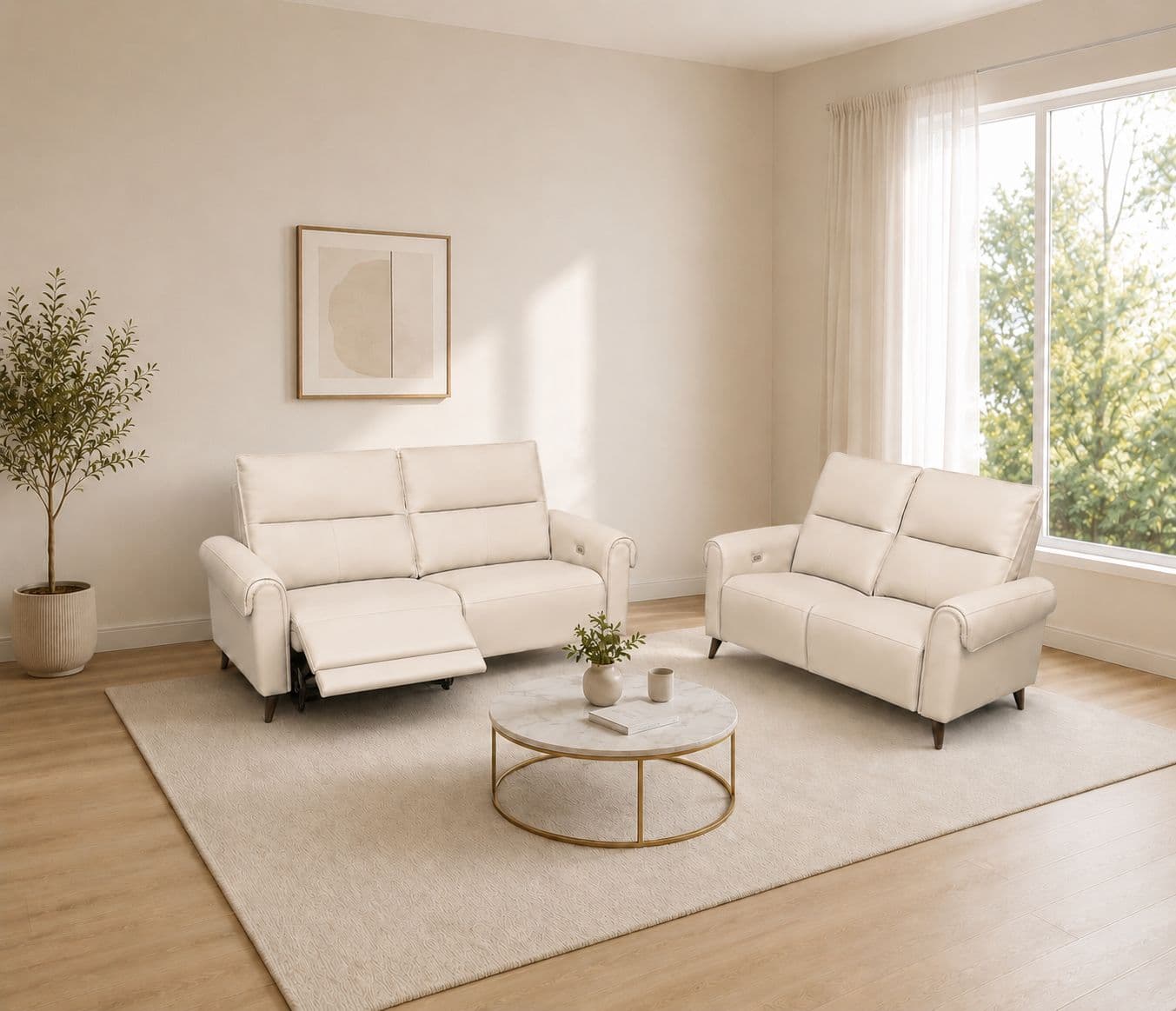 6695 3+2 Imported Electrical Recliner Seater (KORA)(EC)