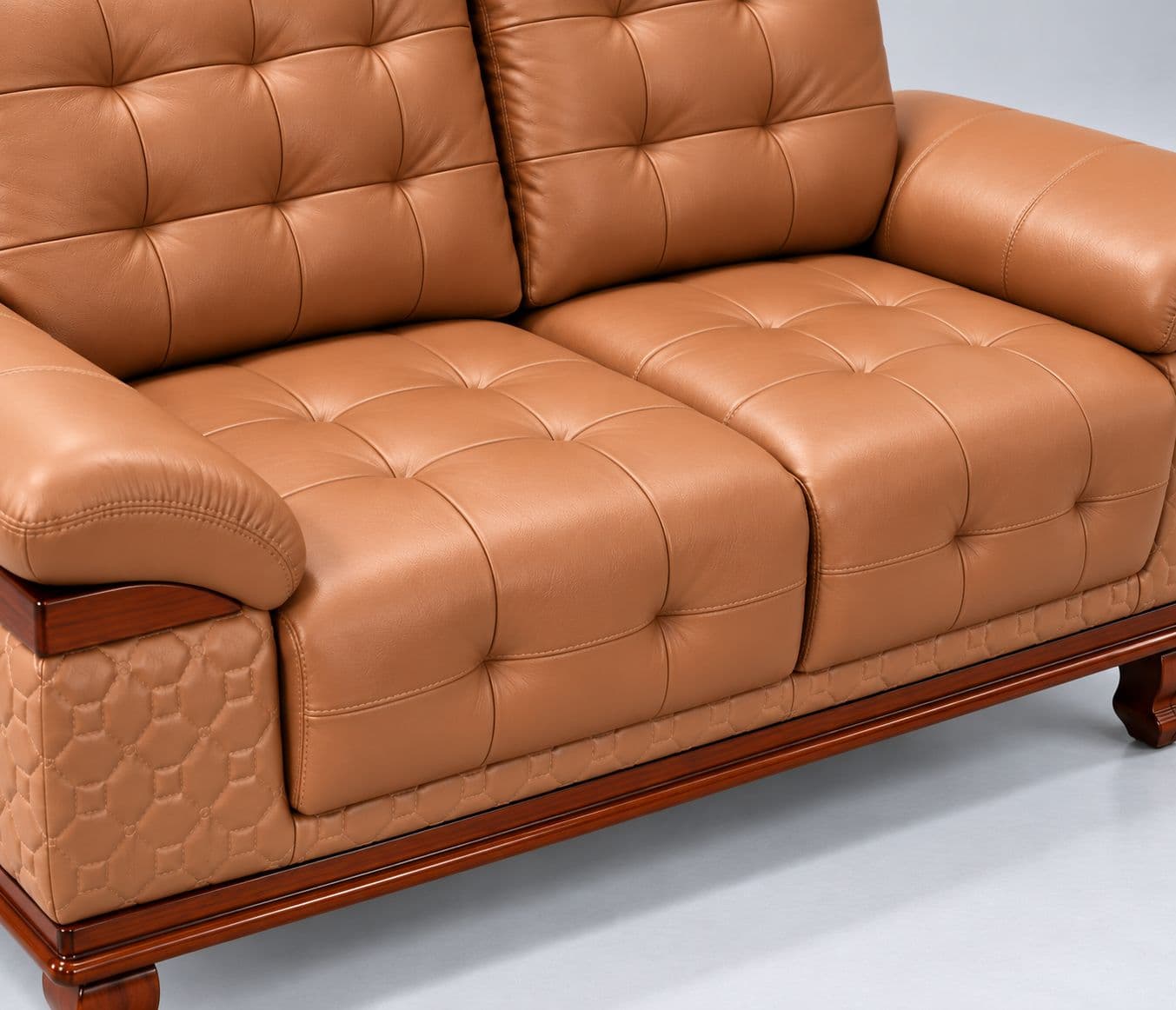 Image 13 for Talwar 2.0 Sofa Set 3+2+D+C Seater  Fabric Leatherette Pinewood Polished Rubber Wood 32-Density Foam, 100 mm Thick