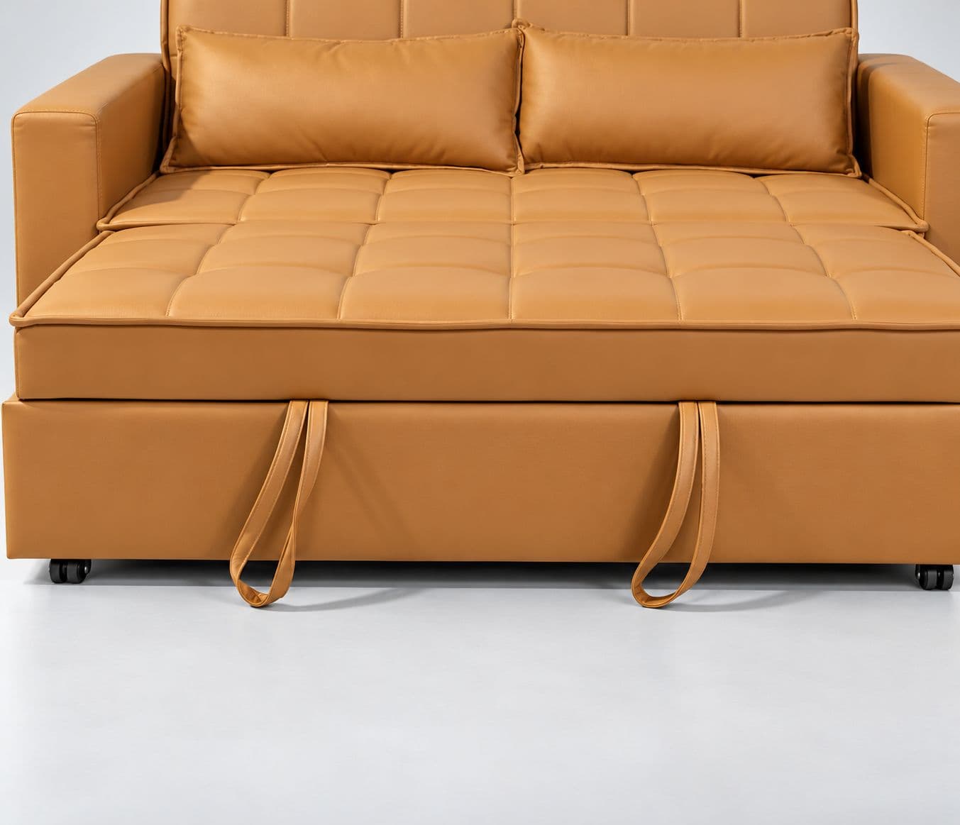 Image 16 for Anke 3 Seater SCB Convertible Sofa Cum Bed Tufted Cushioned Surface Quilted Sleeping Surface Designed For Additional Comfort Convenient pull-out design for easy conversion (WH)