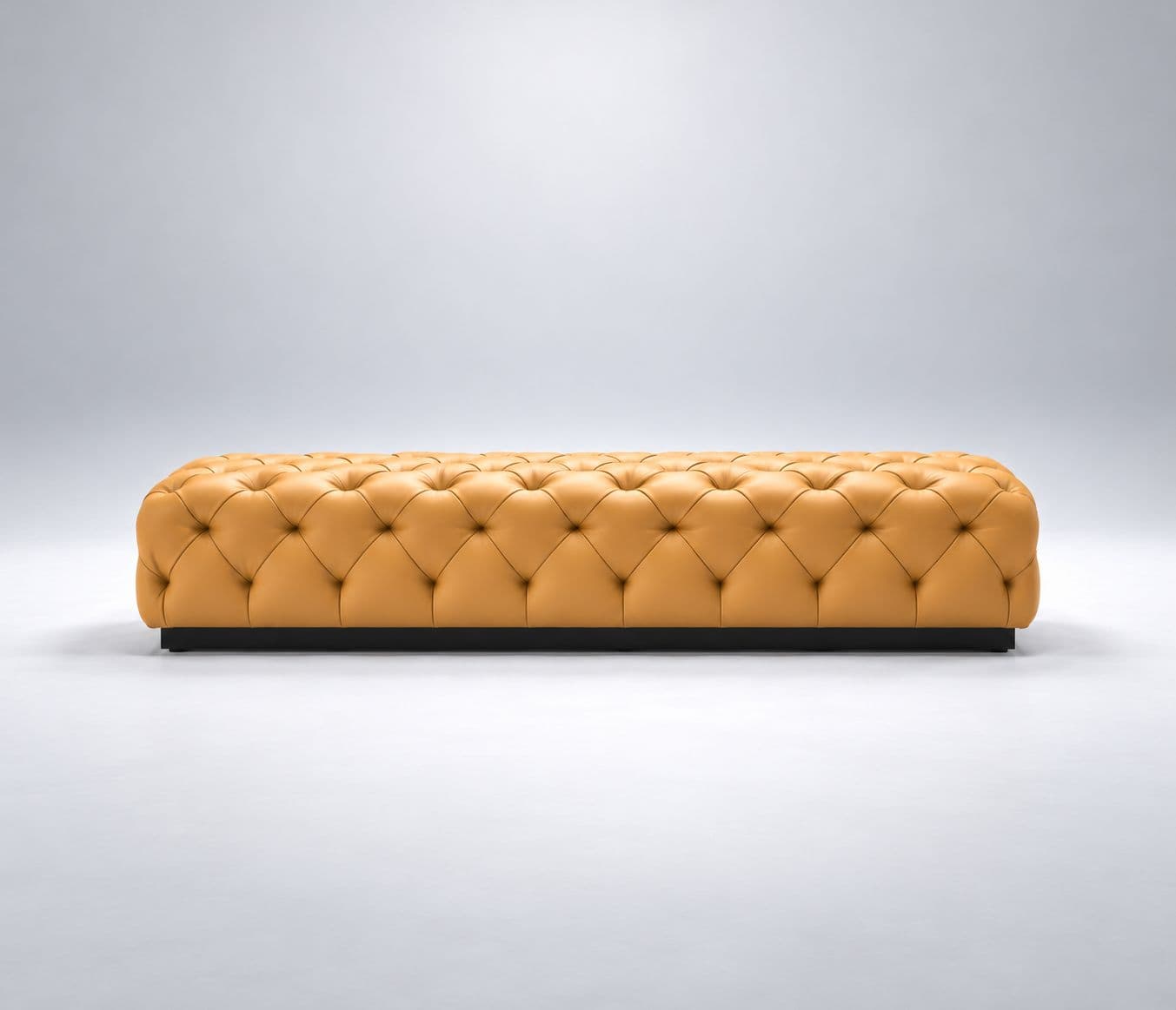 Image 6 for Gloria Bench Chesterfield Tufted Ottoman Bench Premium Leather Finish With Smooth Soft-Touch Appearance High-Density Foam Padding For Comfortable Seating And Shape Retention