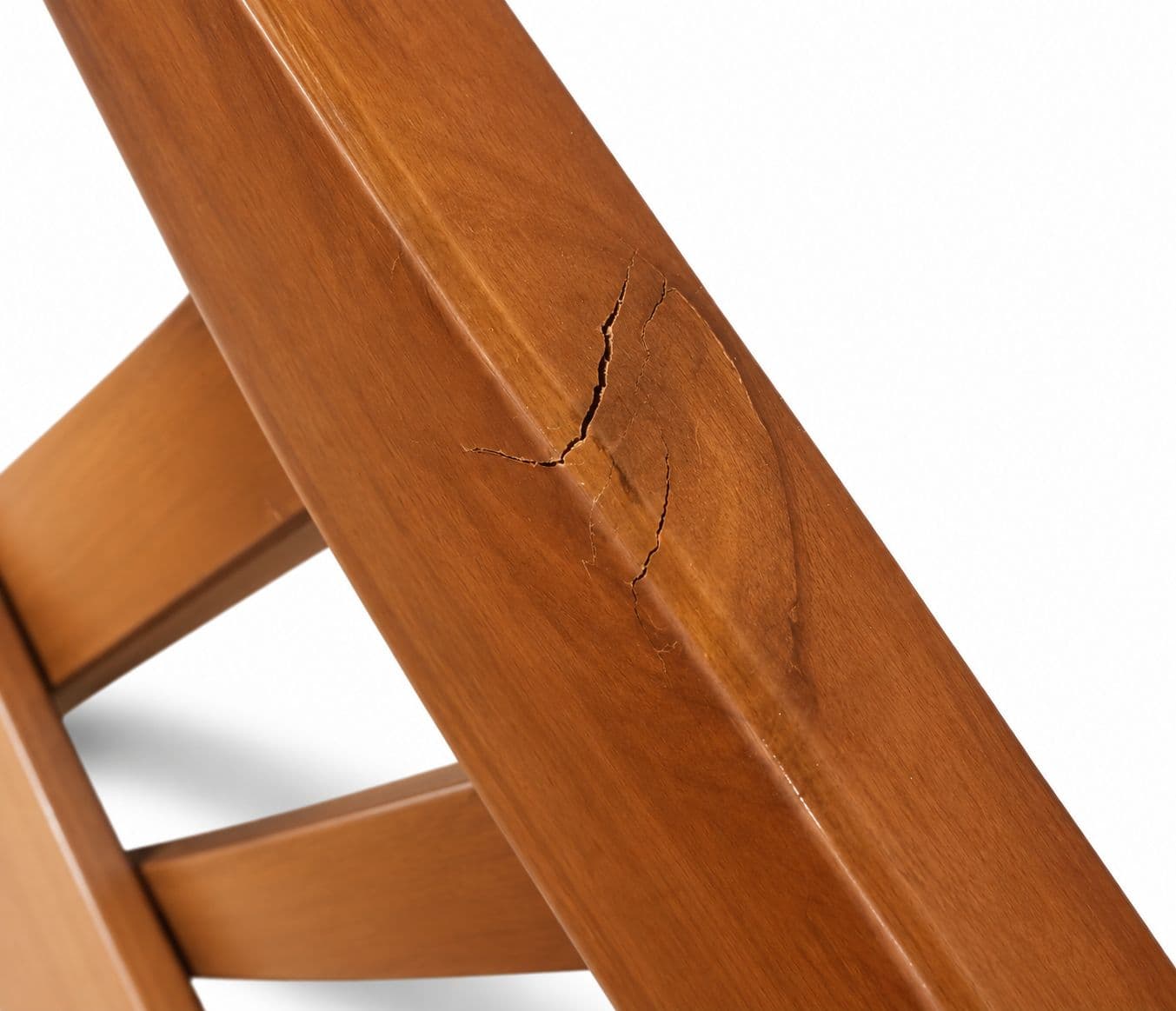 Image 10 for Strip Cot Queen Size L- 78" W60" H38" Without Storage With Assam Teak And Ply (BSK OTD)