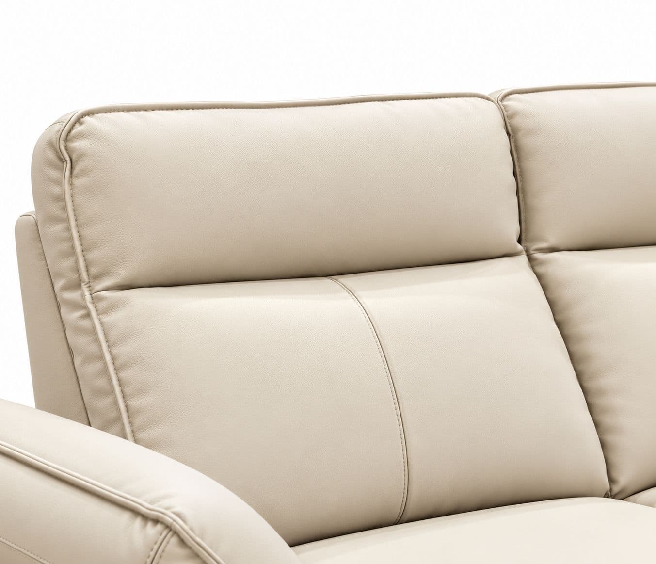 Image 6 for ZM958 2 Seater Sofa Half Leather -2S-59124 Off White