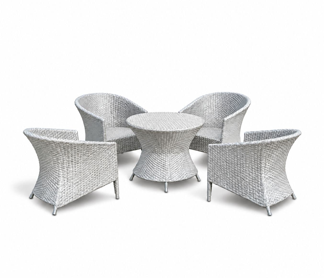 Image 2 for ODR-07 (WICKER)  1+4 Chairs With Center Table And Without Cushion (RCH SW) (OWD)