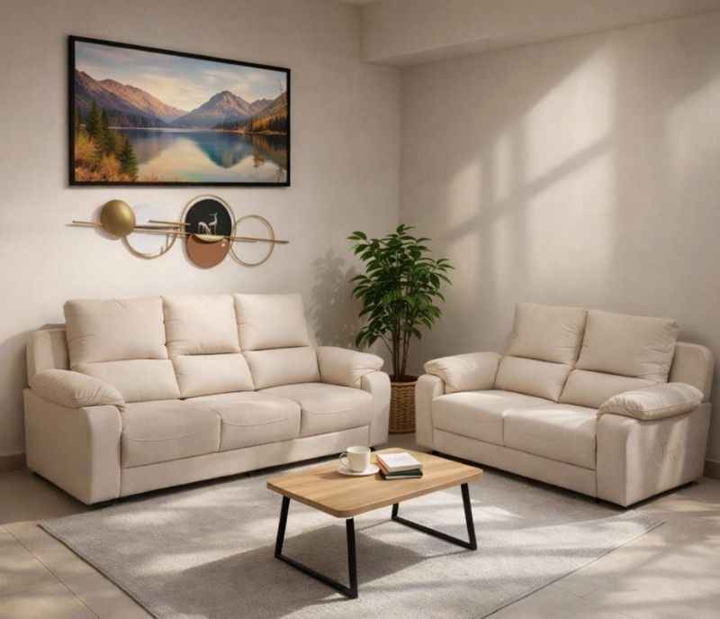 OLD BMW 3+2 Sofa Set (SKN) (CP)(BSK)