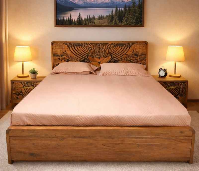 Tropicana Queen Sized Bed without Storage (BTM OTD)