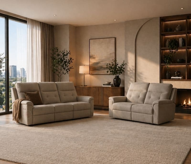 R6 3 Seater + 1 Recliner + 1 Recliner Manual Seater (OTD)