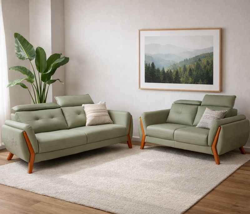 Inova  3+2 Seater Sofa Set Micro Suede Fabric in Signature Finish (WF OTD)