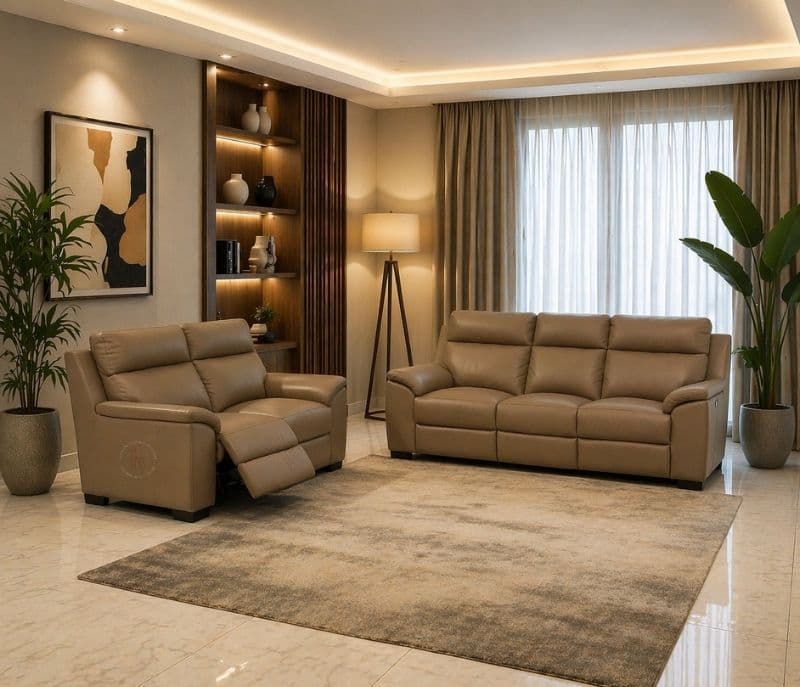 Stanley recliner 3 seater motorised 2 seater static (WH OTD)