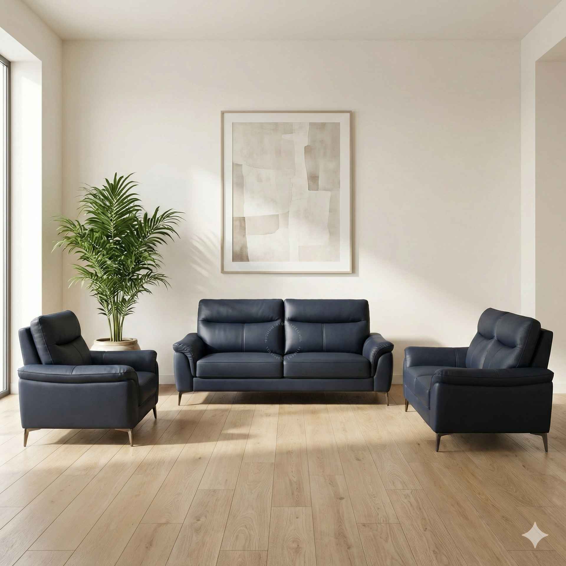 Dream Luxe 3+2 + 1 Sofa (Leatherette) (BSK)