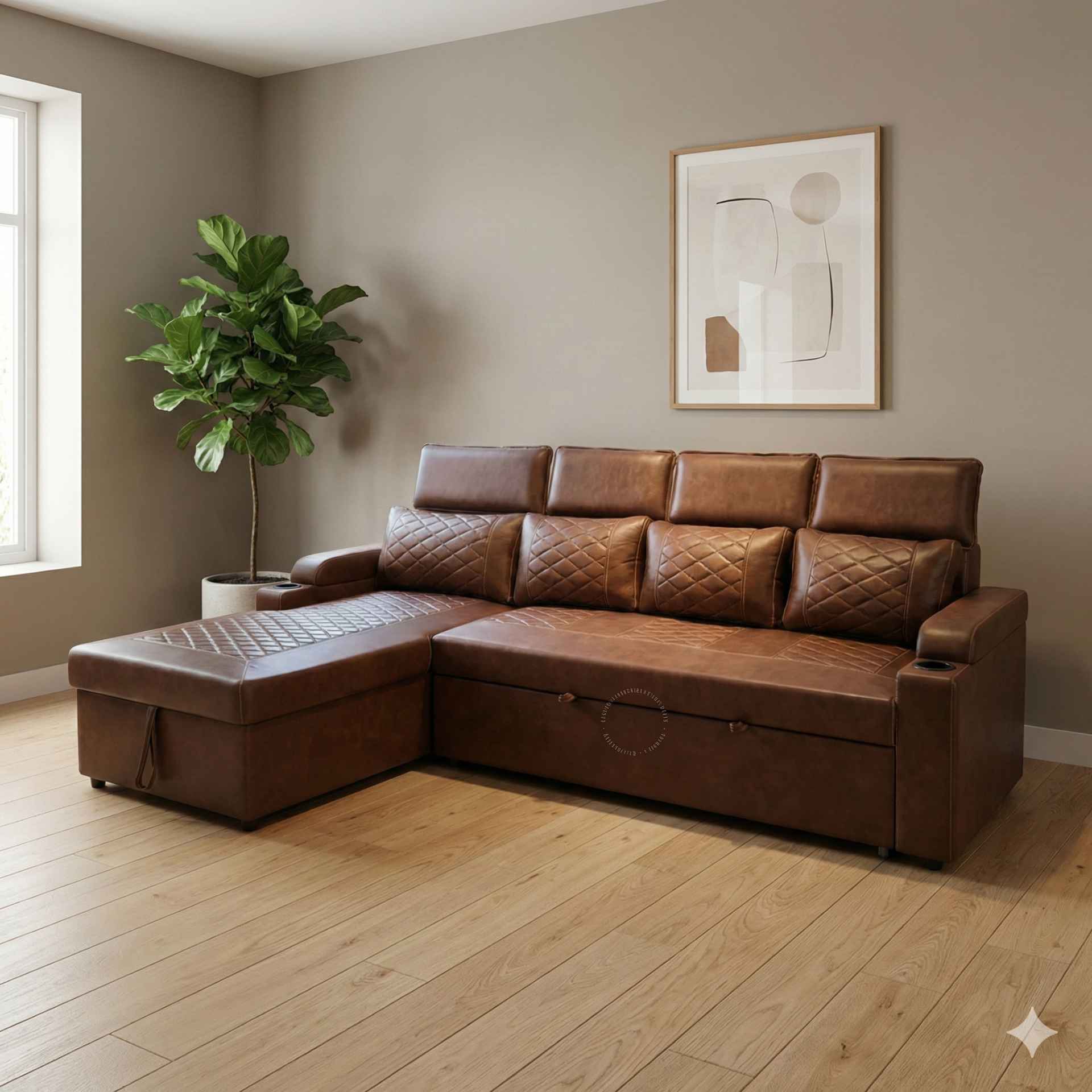 Dreamer Sofa Cum Bed 3+Lounger (KORA)(SKN)(EC)(BWD)(WF)