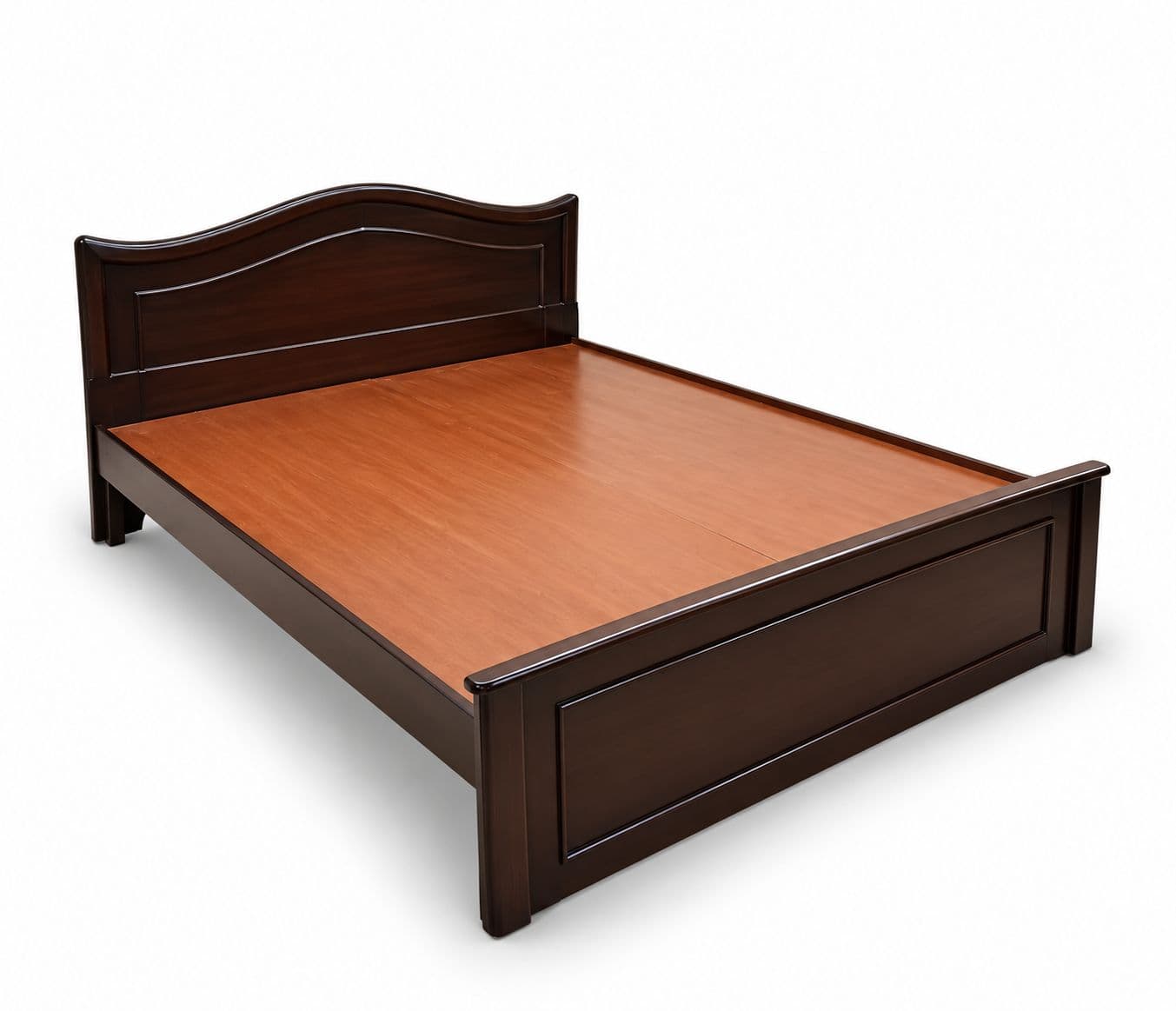 Image 5 for Mala Cot Queen Size 78"x 60" Without Storage Assam Teak Wood With Black Board (BSK)