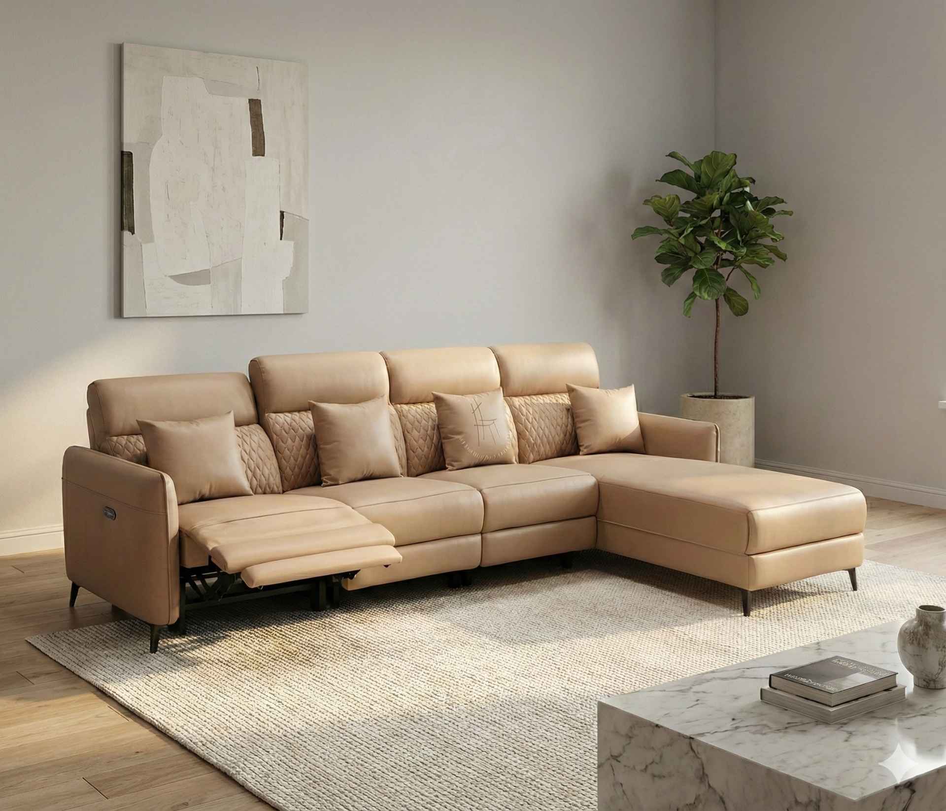 Lency L-Shape Recliner Sofa
