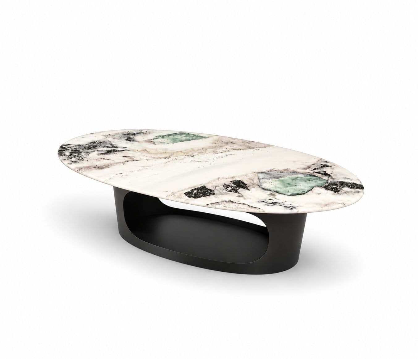 Image 6 for Center Table C123 With Marble Top And Metal Base (HYD)