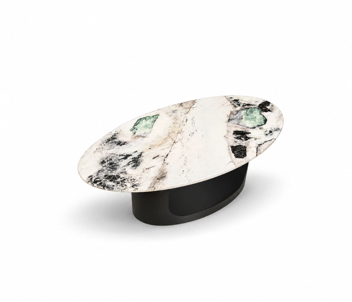 Image 3 for Center Table C123 With Marble Top And Metal Base (HYD)