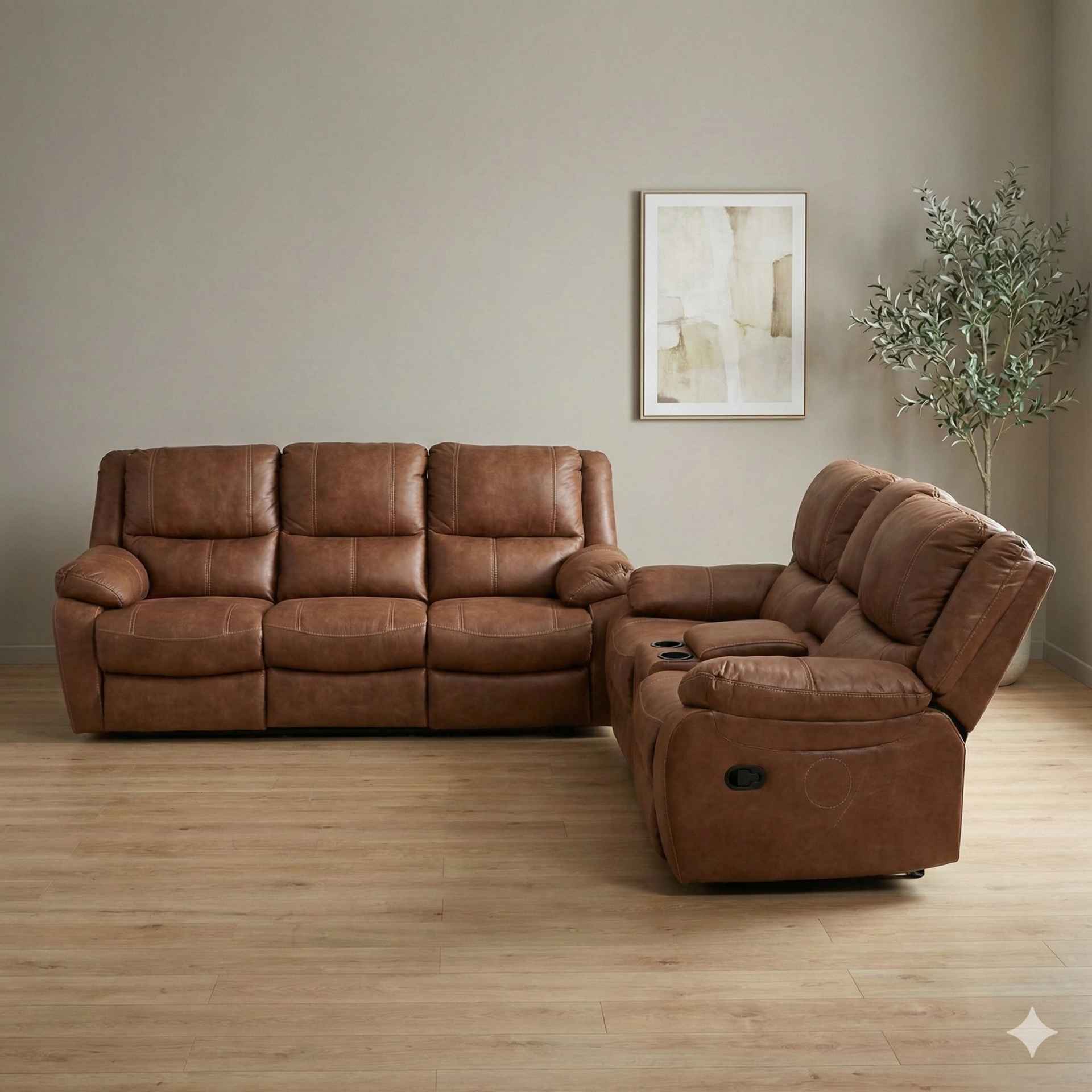 Murphy-Recliner 3+2 (BSK)(WH OTD)