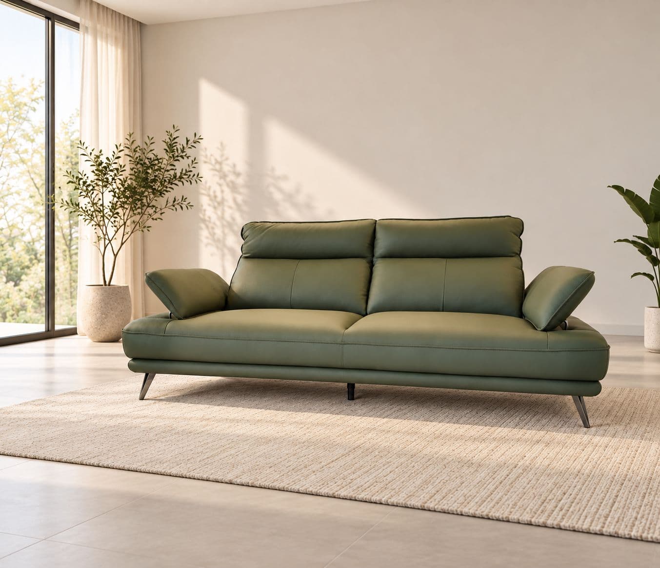 Image 3 for ZM958 3 Seater Sofa Body Touch Leather