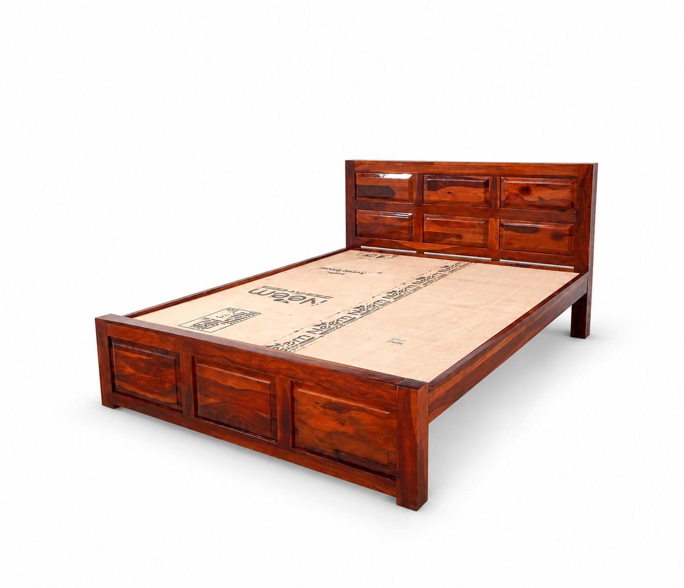 Image 8 for 6 Panel Cot Solid Sheesham Wood (SCV_PKU)