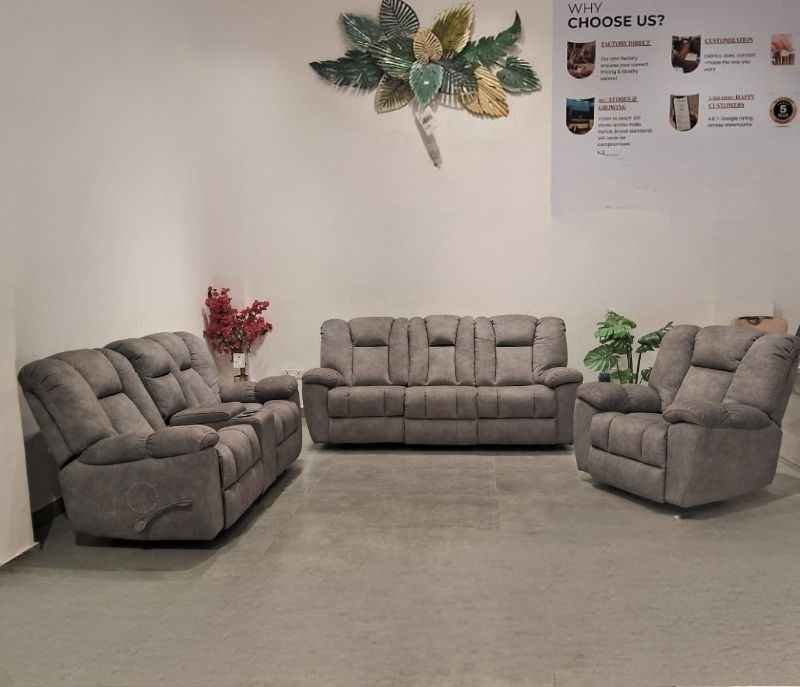 X 1017M Manwah 3+2+1 manual 3 seater with 2 side rocking + 2 seater with rocking 1 seater with rocking (EC)