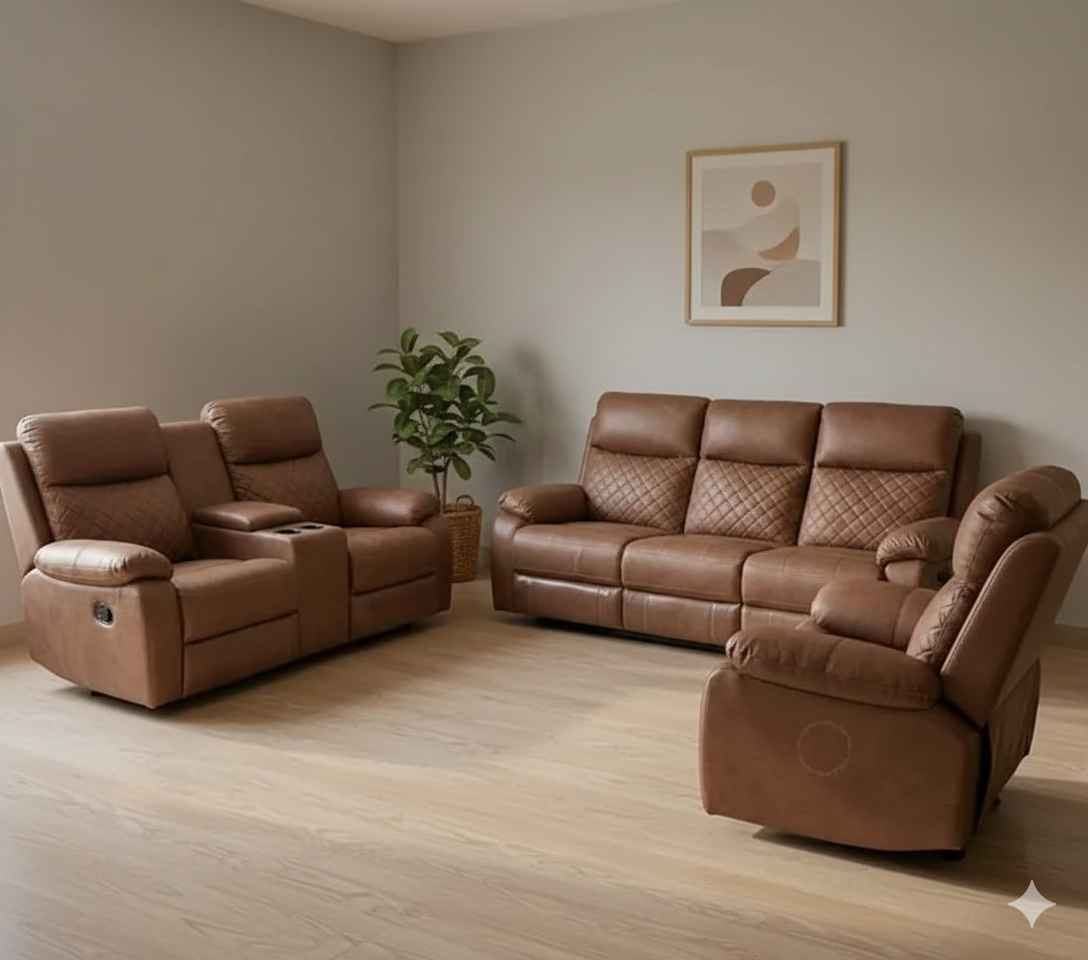 R20 3+2+1 Motorized Sofa (SKN)(BSK)