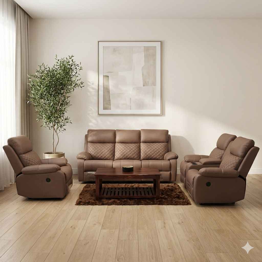 Riviera Power Seater Recliner Set 3+2+1  (BS-BSK)