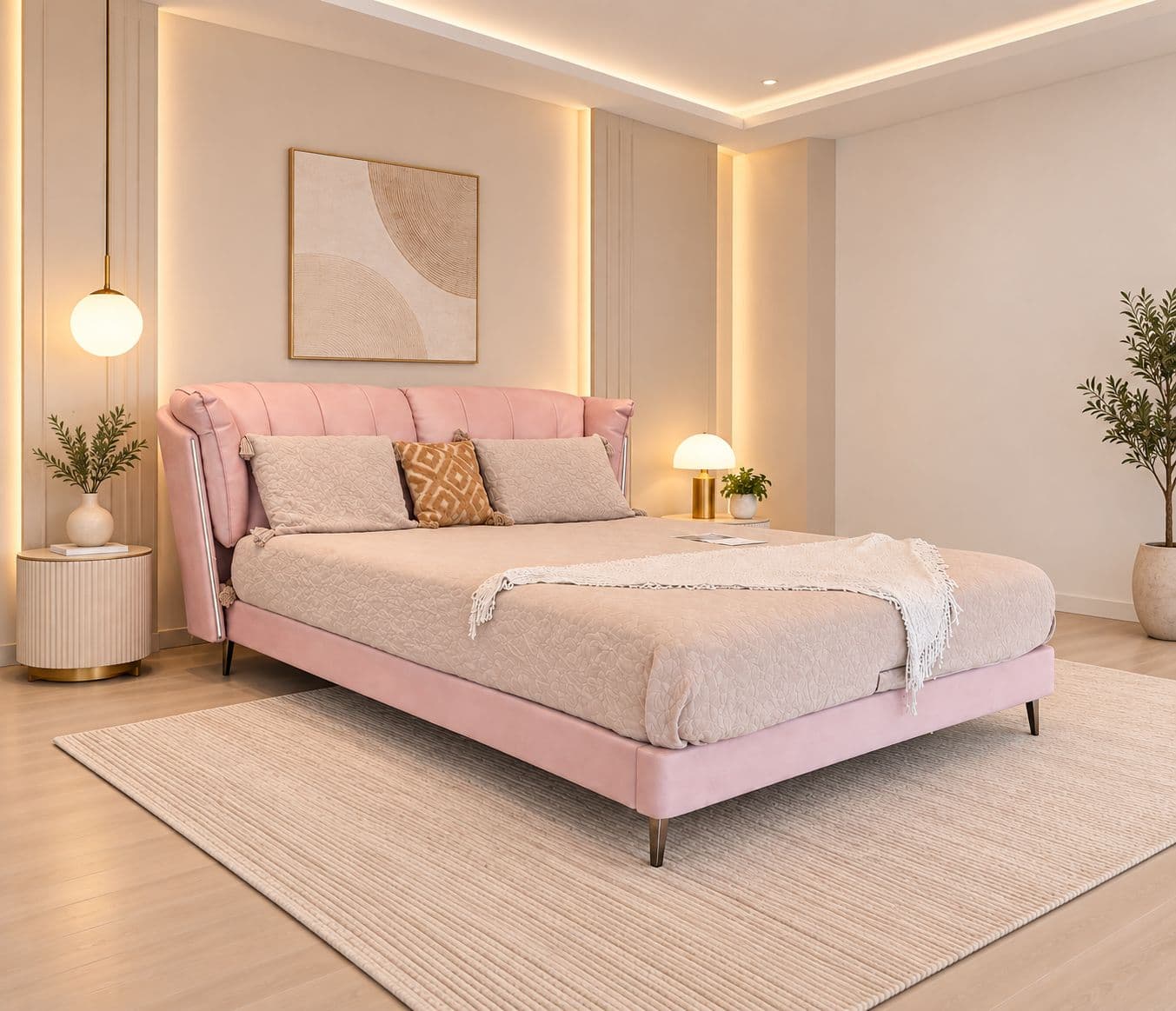 Image 1 for 2239 Queen Sized Bed  5x6.5 without Storage (WH)