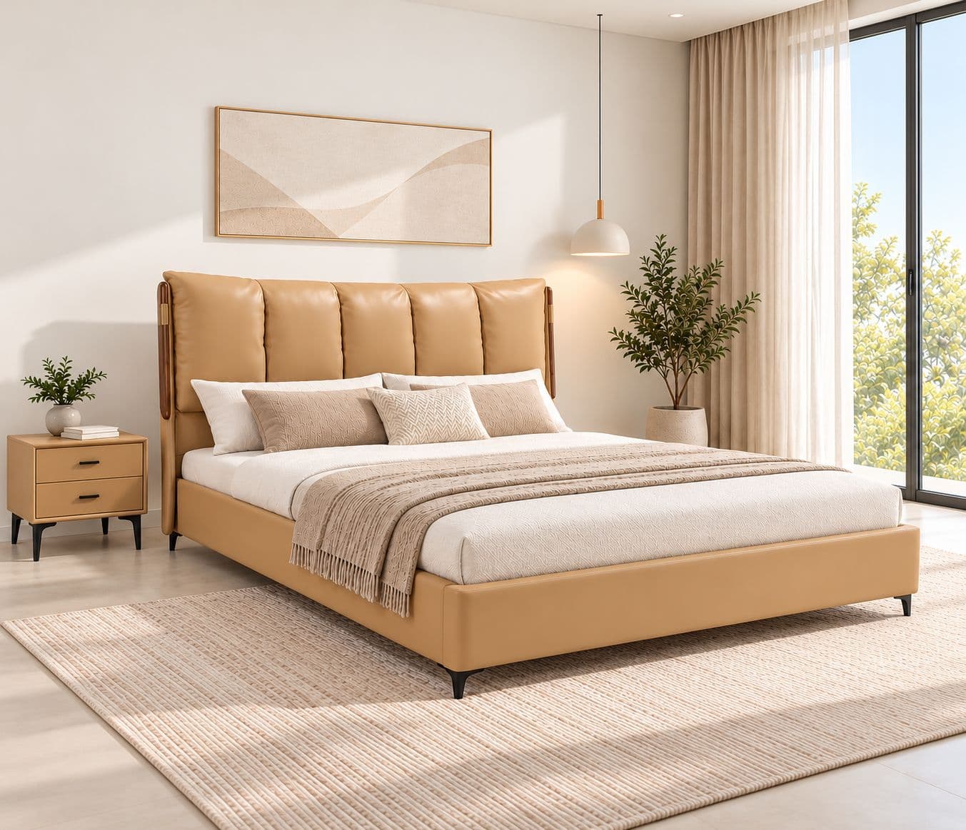 2503 Cot King Size With Storage Bed (D-WH)