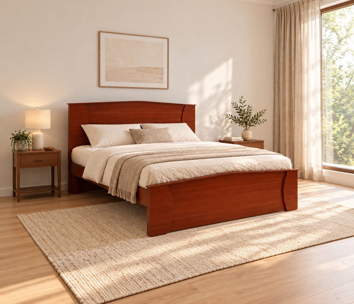 Image 1 for Style Spa Queen Size Without Storage ( Walnut Colour ) (EC)