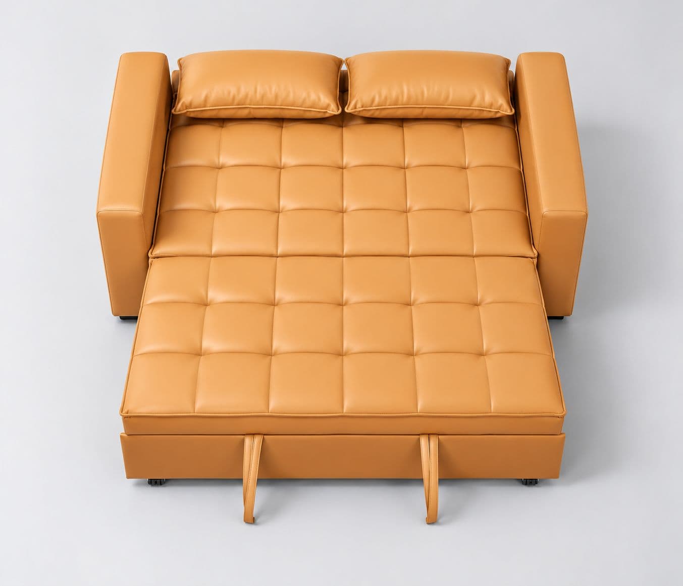 Image 14 for Anke 3 Seater SCB Convertible Sofa Cum Bed Tufted Cushioned Surface Quilted Sleeping Surface Designed For Additional Comfort Convenient pull-out design for easy conversion (WH)