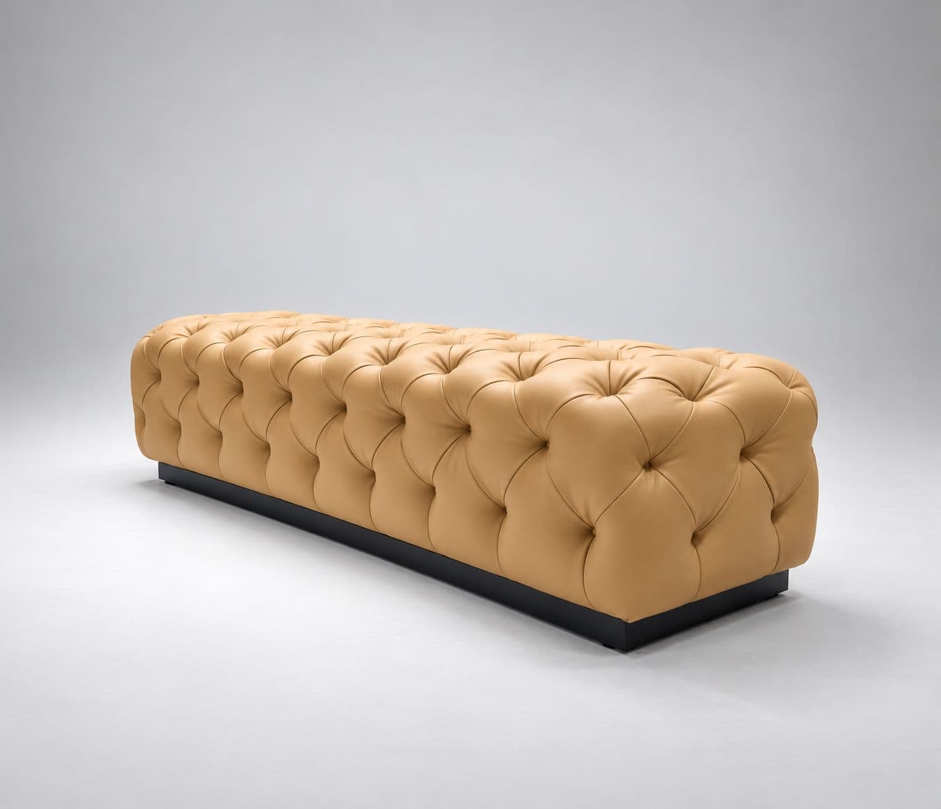 Image 8 for Gloria Bench Chesterfield Tufted Ottoman Bench Premium Leather Finish With Smooth Soft-Touch Appearance High-Density Foam Padding For Comfortable Seating And Shape Retention