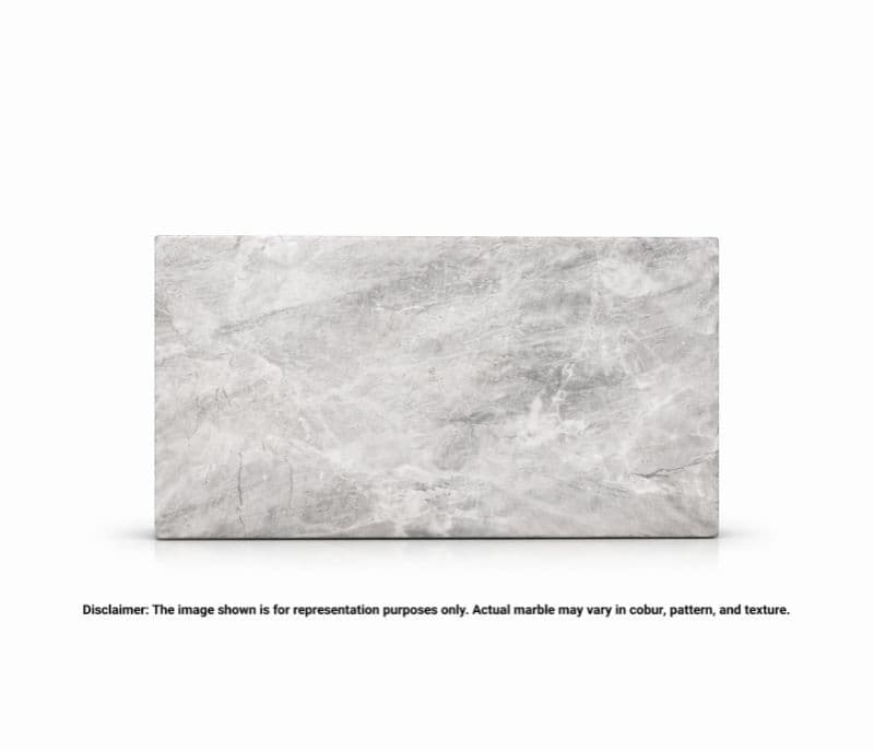 SILV Marble Only With PU Coating And Bullnose Edge For Dining Table (MRM)