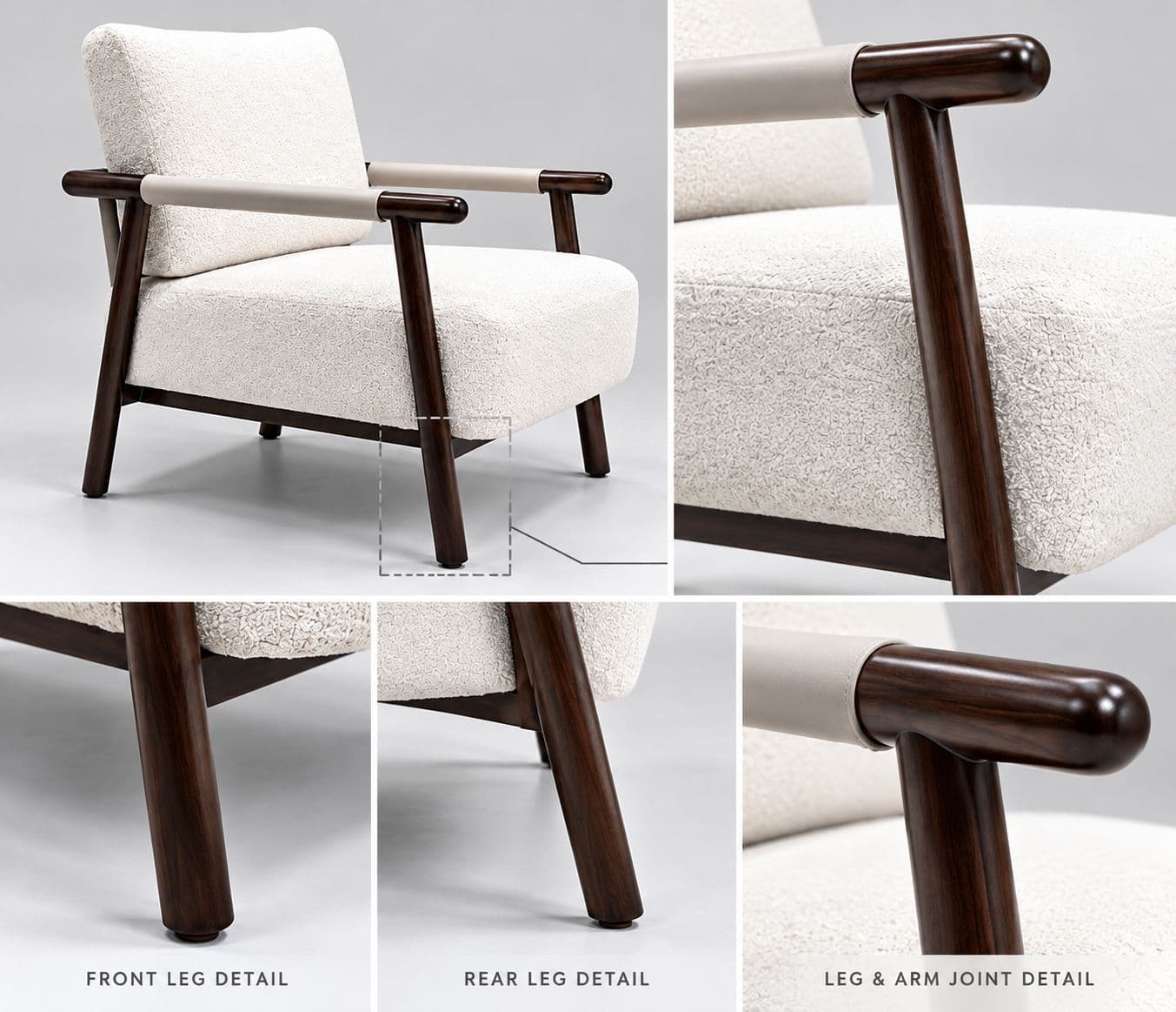 Image 6 for Meraiki Accent Chair Single Seater Cocoon 01 Accord 3204 Handle Seat Designed For Comfortable (RCH STG)