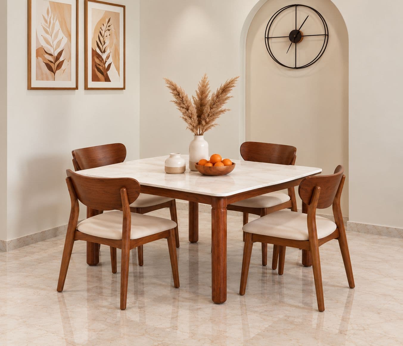 Imported 4 Seater Dining Set -131/751 (BWD)(SKN)(KORA)