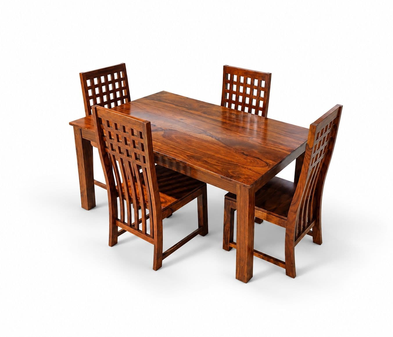 Image 3 for BGW 142 Dining Table 1+4 BGW 62 With Wood (WH)