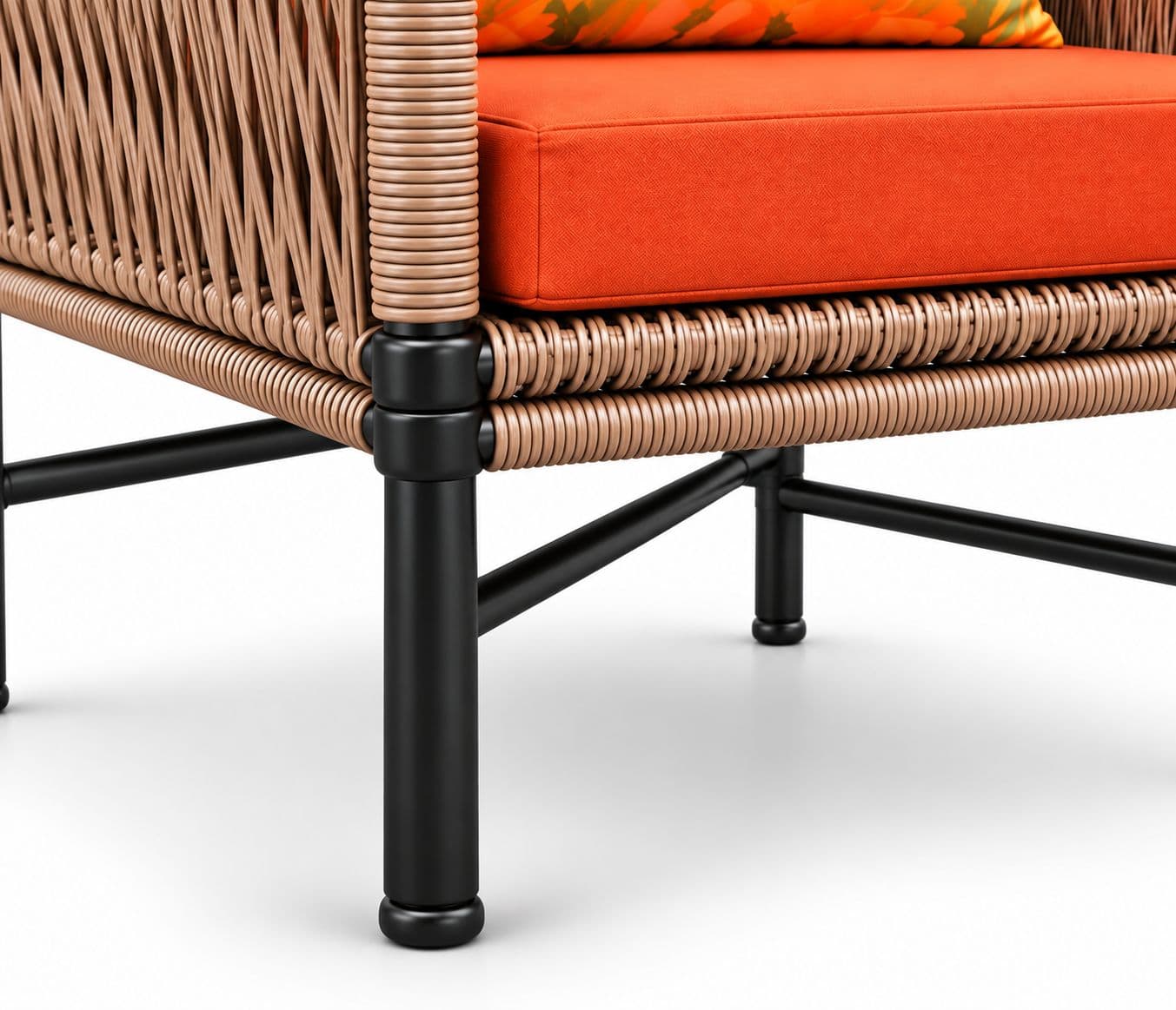 Image 8 for ODR-03 (ROPE) Outdoor Table Set 1+4 Seater Back Cushion + 1 With Center Table Without Glass (RCH SW) (OWD)