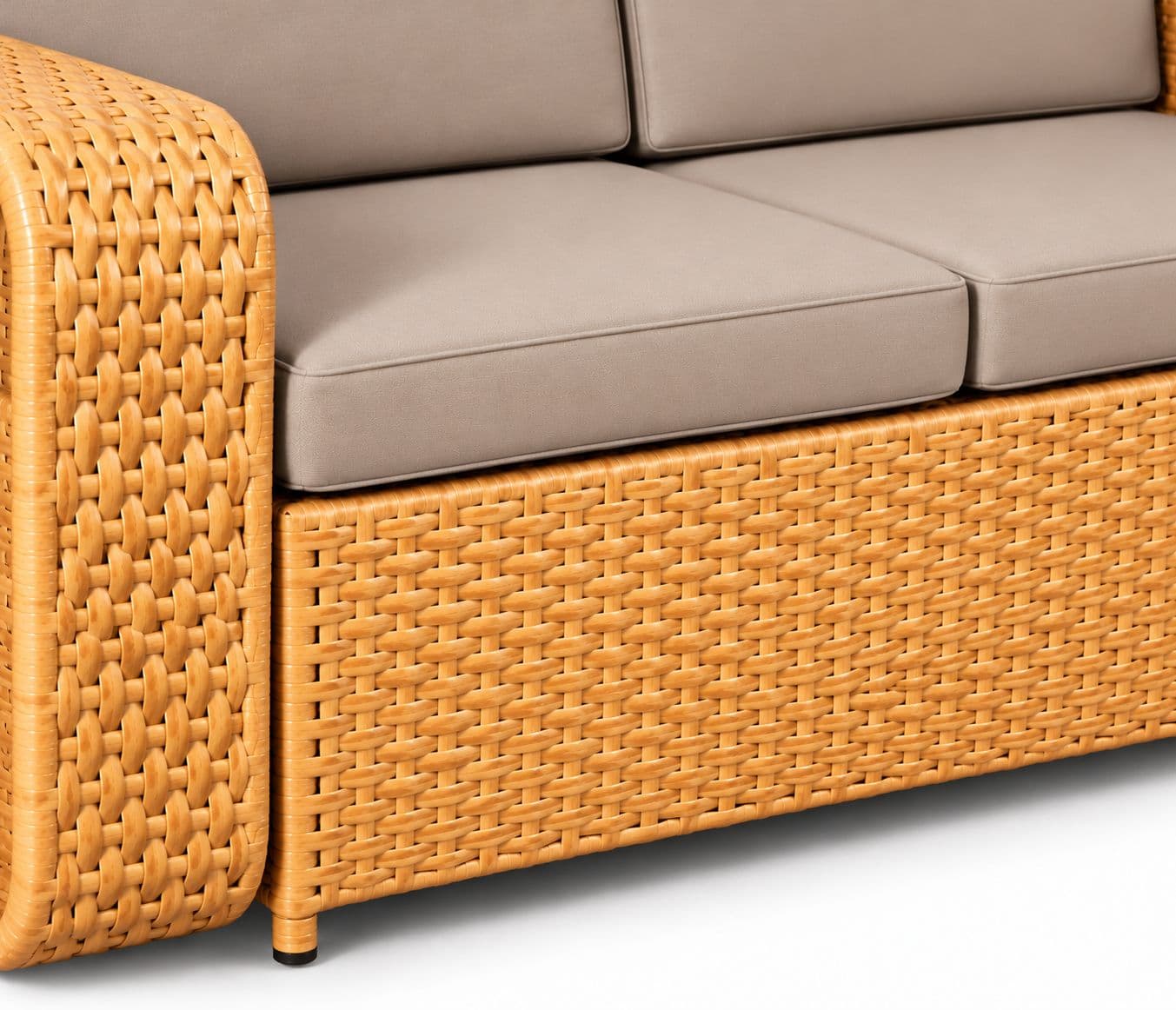 Image 6 for ODR-04 (Wicker) Sofa Set 3+1+1 Seater And With Black  Cushion (RCH SW) (OWD)