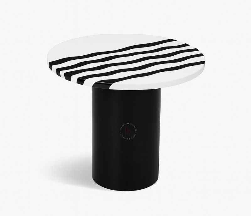 039 Corner Table Marble Top (HYD OTD)