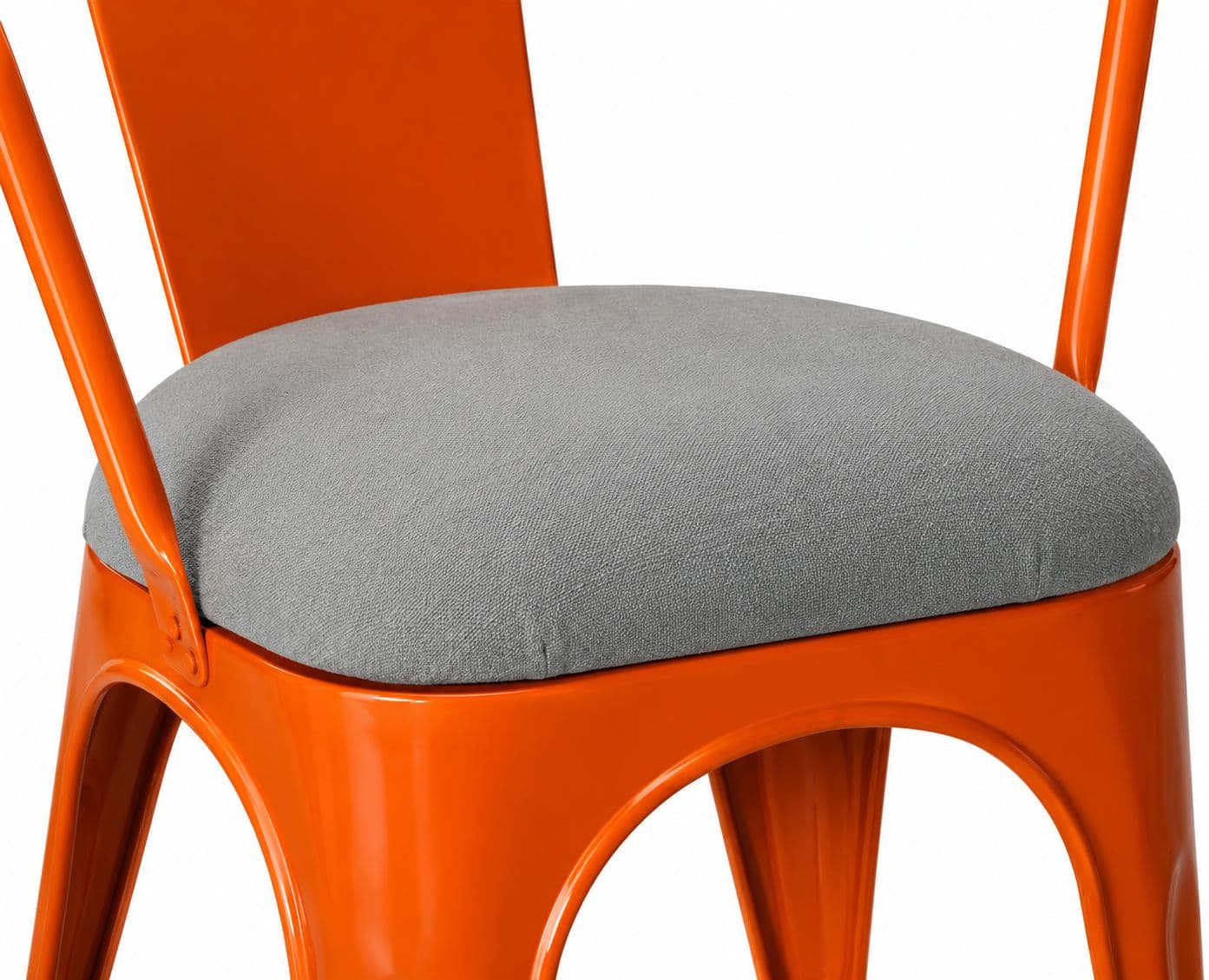 Image 4 for Metal Chair With Handle With Cushion Cafe Chair (PM)