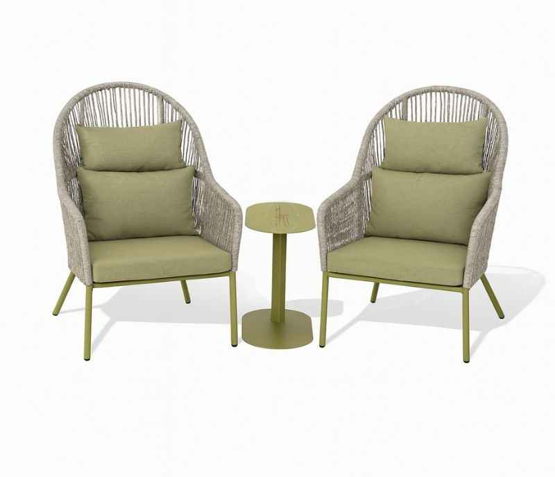 S7033 Palm Aluminium 1+2 Garden Set(HYD OTD)