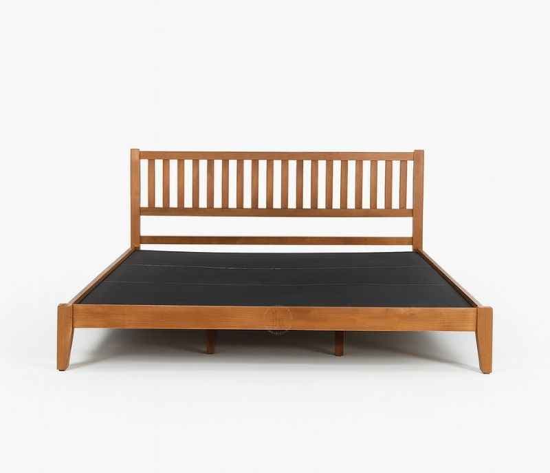 602000121- ESTRE Rohira Rubber Wood King Size Bed in Walnut Color UWAY (WH OTD)