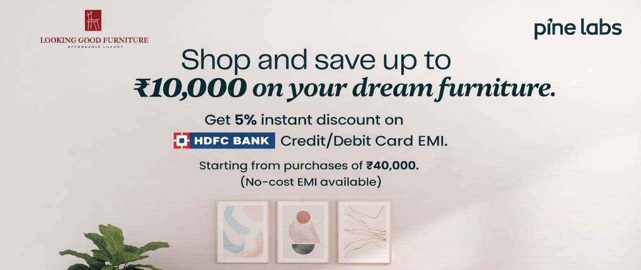 Furniture EMI Explained – No Cost EMI, Offers & Delivery | Looking Good Furniture