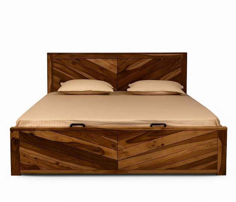 V Groov cot 72x78 box with hydraulic Storage King Size (BTM OTD)