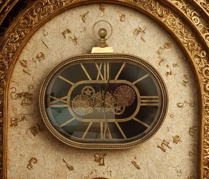 GWC-204 Royal Metal Gear Mechanical Clock