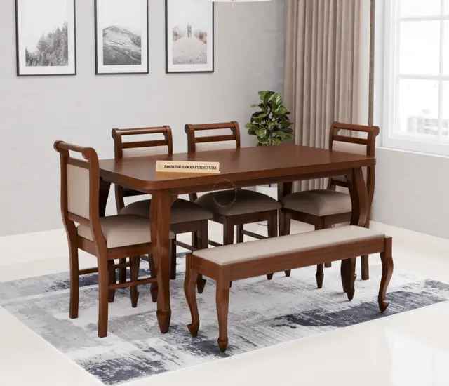 6 Seater With Bench Dining Sets