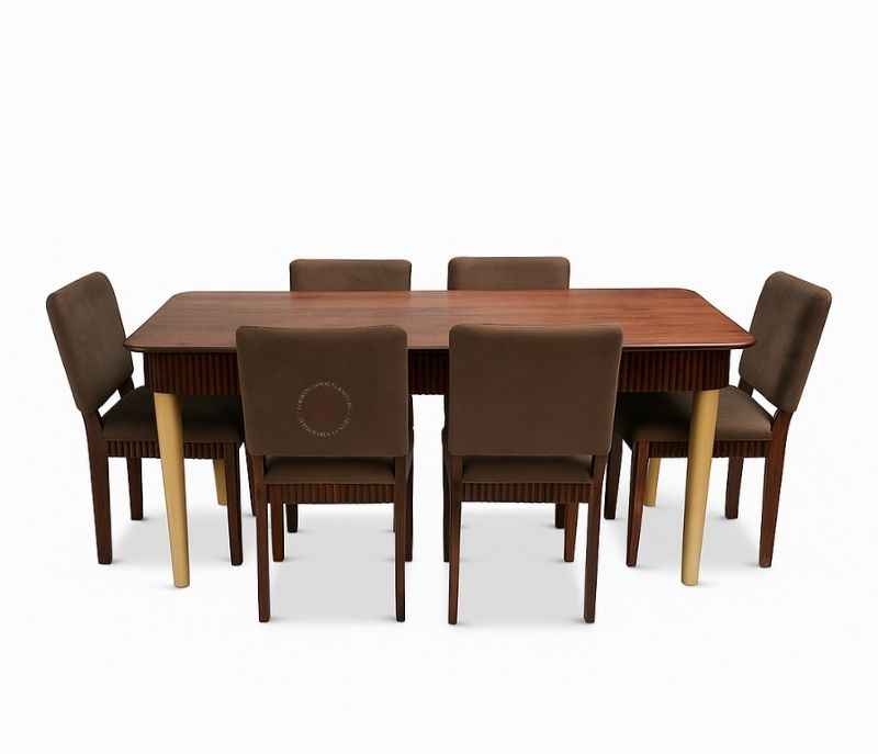 Fluted Dining table-1+6 chairs (BSk OTD)