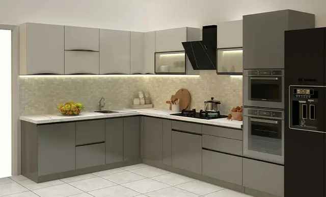 L Shape Modular Kitchen