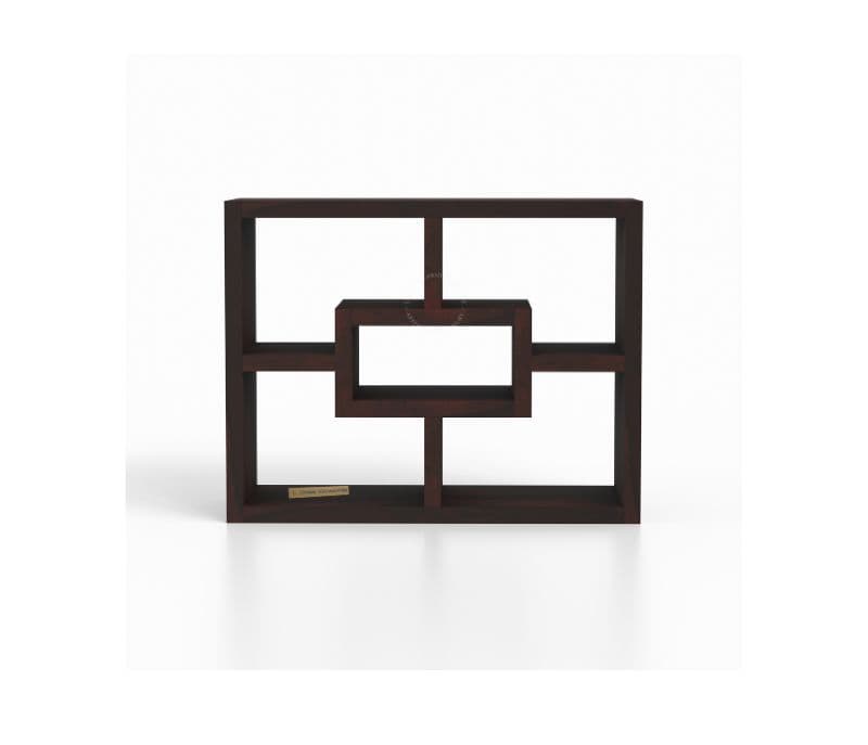 Image 4 for Cindra Sheesham Wood Display Unit With Open Storage (Walnut Finish)