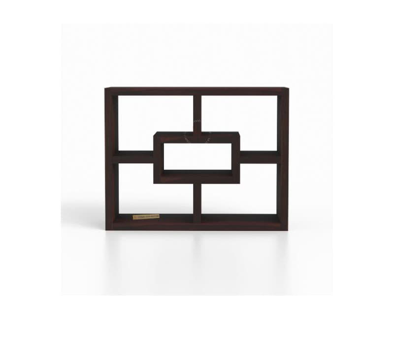Image 5 for Cindra Sheesham Wood Display Unit With Open Storage (Walnut Finish)
