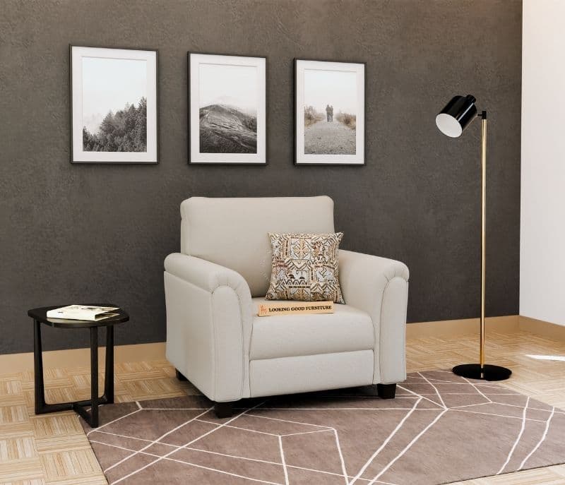 Aldo Royale 3+2 Sofa Set (Fabric, Brown)