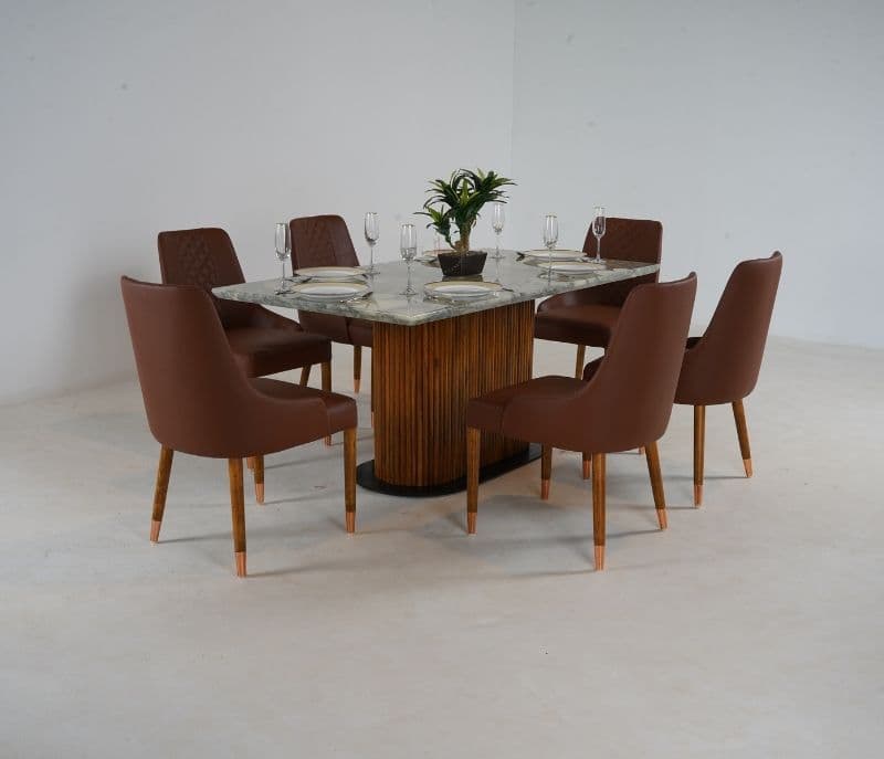 Bamboo 6 Seater Dining Table